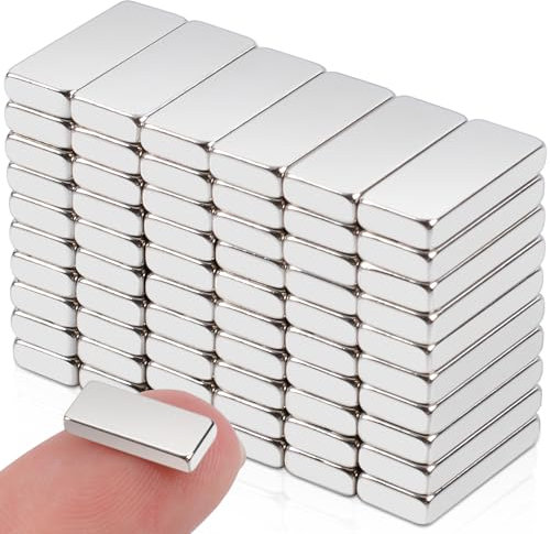 60Stück Kleine Magnete Stark, 12x5x2mm Neodym Magnete Extra Stark, Magneten für Magnettafel, Starker Magnet Magnetplatten, Magnet Rechteckige für Küchenschrank, Büro, Whiteboard, Pinnwand, Magnetboard