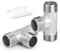 ERGAOBOY 2 pezzi in acciaio inox 304 3/8 BSP maschio a forma di T a 3 vie per acqua/olio/gas
