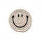 Wisafory 2 Stück Rund Smiley Topfuntersetzer Getränkeuntersetzer Gläser Tassenuntersetzer Handgefertigt Baumwollseil Beige 18cm