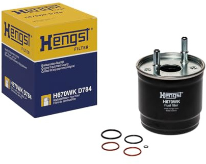 HENGST - Kraftstofffilter H670WK D784 - Hochwertiger Kraftstoff-Leitungsfilter für KFZ - Entfernt Staub und Schmutz aus Otto- oder Dieselmotoren - Schützt das Einspritzsystem