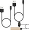 YIZWINS 2 pièces Magnétique Chargeur Montre Connectée, Compatible avec Redmi Watch 3/2 Lite/Smart Band Pro/Mi Band 7 Pro, 100 cm Câble de Chargement,Accessoires pour Montre Intelligente, Noir
