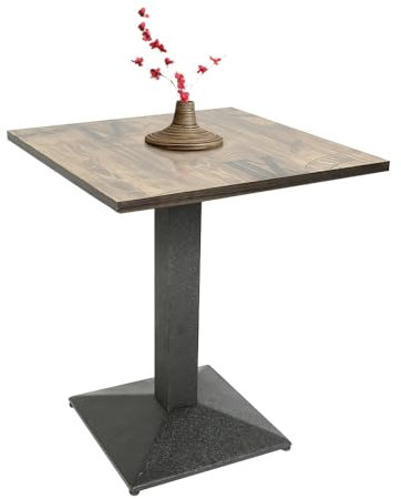 Tisch 60x60,Gartentisch, Holz Tisch, Balkontisch,Tischplatte,Esstisch 60x60cm(Klassische Holzmaserung)