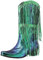 WKAYsIV Stivali-Polpaccio-Grosso Stivali da Cowboy per Donna a Punta Stivali a metà Polpaccio Stivali Western Moda Donna con Tacco Grosso Stivali Polpaccio Largo XXL 41 67.99