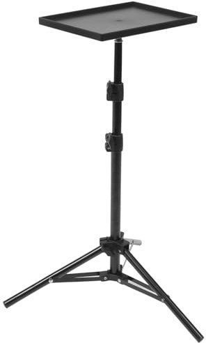 MAGICLULU Verstellbarer Projektorständer Mit Tablett Tragbarer Stativhalter Für Beamer Geeignet Für Tisch Boden Und Nachttisch Stabile Abs Eisenkonstruktion