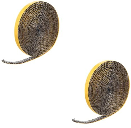 Garneck 2rolls Stove Gasket Rope Fireplace Sealing Rope Replacement Insert for Woodburner Door