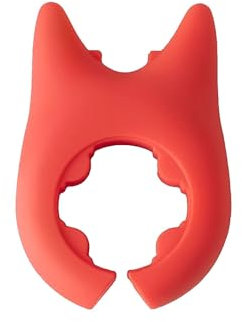 Cubiertos Desechables Porta spatola dalla forma creativa con coperchio e porta cucchiaio Porta spatola multifunzionale in silicone per cucinare in pentola Cubiertos Viaje (Red, One Size)