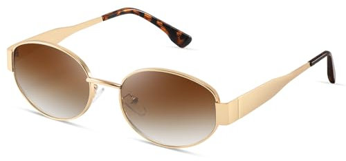 kunchu Sonnenbrille-Damen-Polarisiert-Unisex-Herren-Gold-Metal-Retro-Oval-Trendy-Sonnenbrillen-Vintage-Uv400-Classic-Ultraleicht-Schutz,Geeignet FüR Camping-fotografie-Outdoor-Geschenke für frauen-3
