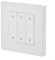 For Smart Dimmer Switch with For ZigBee Technology, App and Voice Control, Dimmable, 13Gang, Multi Gang Compatibility (3 Gang White)