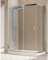 Box Doccia 70x140 Apertura Angolare Altezza 200cm In Cristallo Temperato Trasparente Profilo Cromato – Frascio