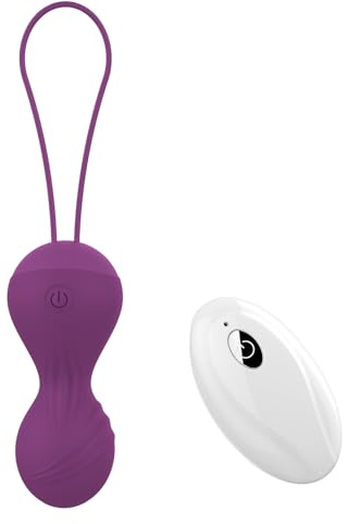 Oziral vibrator mit fernbedienung für unterwegs mit 10 Vibrationsmoden für G-Punkt & Klitoris Liebeskugeln mit Fernbedienung Sex Spielzeug für die Paare und Frauen Wiederaufladbar vibro ei Lila