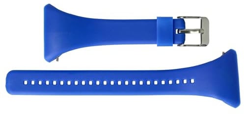 vhbw TPE Ersatz Armband L kompatibel mit Polar FT4, FT4f, FT4m, FT7, FT7m Fitnessuhr, Smartwatch - 11.5cm + 8.5 cm blau