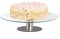 Relaxdays 2er Set drehbare Tortenteller mit Standfuß, Glasplatte zum Dekorieren, Tortenständer für Kuchen, Ø 30 cm, transparent