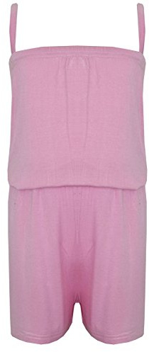 A2Z 4 Kids Girls Plain Summer Jumpsuit Trendy Playsuit Age 5-13 | All-in-one outfit for holidays, casual days and lightweight comfort wear