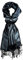 Lorenzo Cana Herren Schal Wendeschal 70% Seide 30% Viskose Schaltuch 70 cm x 190 cm zweifarbig schwarz grauer Schal wendbar Double Face Herrenschal Männerschal 780611177