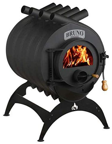 Werkstattofen Bruno Mini III - 12 kW Warmluftofen - Energieeffizienzklasse A - Zulassung für Deutschland und Schweiz - BimSchV (Untergestell Klassik, ohne Seitenverkleidung)