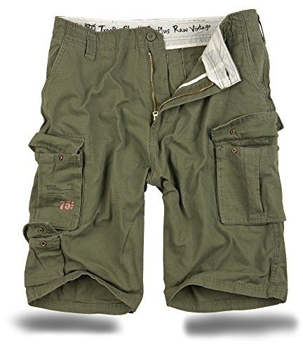 Trooper Cargo Shorts Lightning Edition - Oliv 3XL