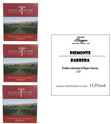 Boggero Bogge Wine - Tris Piemonte Barbera Bag in box 5 L