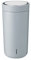 Stelton to-Go Click - Thermobecher, doppelwandige Isolierflasche - Rostfreier, auslaufsicherer Kaffeebecher/Teebecher mit Smart-Click-Deckel - Heiße & kalte Getränke - 0,4 Liter, Soft Cloud