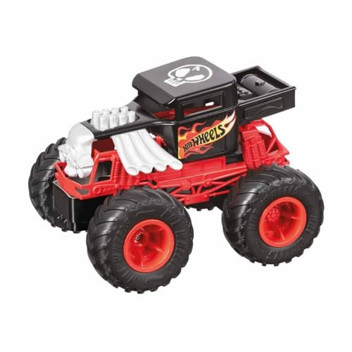 Mondo Motors Mondo -63679 Monster Trucks Bone Shaker-Coche teledirigido para niños 2.4 GHz Rojo/Negro-63679, Color Livrea Hot Wheels, 63679