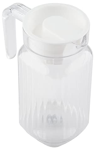 Wasserkrug Getränkekrug Acryl Transparente Saftflasche Picknick Familienversammlung Einfacher Ausgießer Krug für Saft Barkeeper Weingetränk(500ml)
