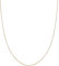 Kuzzoi Exklusive 925 Silber Herren Halskette für Anhänger, Herren Silberkette vergoldet (1 mm), Goldene Kette ohne Anhänger für Mann und Frau, Veneziakette Basic Box Chain, Länge 55 + 5 cm