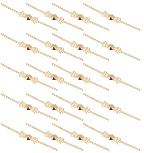 OSALADI Clips De Conectores de Ara?a Clips Bowtie Pines: 200Pcs Chandelier Lámpara Parte Conectores Clips Metal Clips Sujeción Piezas Gancho para de Ara?a Dorado Clips De Reemplazo De Lámpara