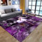 Einhorn 3D Gedruckter Teppich Cartoon Regenbogen Schmetterling Sternmuster Wohnzimmer Schlafzimmer Anti Rutsch Carpet Kinder Mädchen Jungen Zimmer Spielen Krabbeln Fußmatten (160X200 cm, Violett)