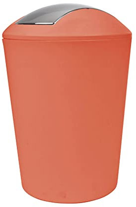 douceur d'intérieur, Poubelle Flic Flac (5.6 L) Vitamine Terracotta, Plastique
