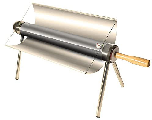Four solaire Réchaud de camping solaire portable Four extérieur Grill de camping en acier inoxydable Cuisinière à énergie solaire pour les voyages en plein air et la randonnée 3-5 personnes