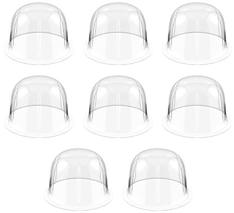 8 Stück Hutständer Perückenhalter Rack Hutständer Kunststoff Kuppel Hutständer Schutzhalter Perückenständer für Mehrere Perücken Hüte Helme Mützen (57 cm/ 22 4 Zoll Weiß)