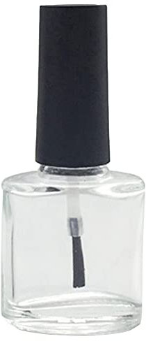 10ml Portable Vernis À Ongles Vernis Bouteille Vide Récipient De Maquillage Avec Brosse Récipients En Verre Utiles Pot En Verre Avec Couvercle (Color : Transparent)