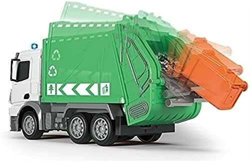 ZFHTAO Remote Control Wireless Electric Sanitation Vehicle Garbage Sweeper Toy Rc Trucks 2.4Ghz Rc Engineevehicle Oversized Truck Model Rc Cars for Adult and Boys
