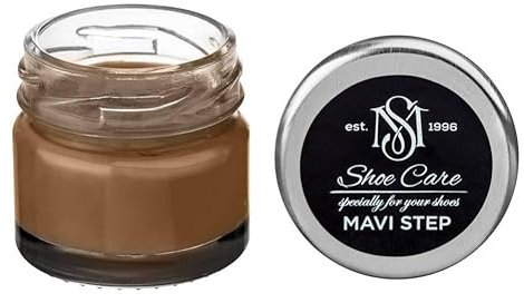 MAVI STEP Baume Rénovateur Multi Oil Balm pour Daim et Nubuck - 177 Beige Jaune Gris Clair