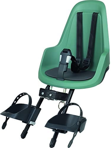 BOBIKE 8012500006 - GO Mini Siège vélo Avant pour Cadre – Sécurisé & Compact pour Enfants de 9 Mois à 3 Ans Jusqu’à 15 kg, Peppermint