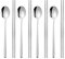 Set de 4 Pares de Palillos Chinos y 4 cucharas, Palillos Japoneses de Acero Inoxidable, Cucharas Palillos de Cocina Apto para Lavavajillas, Reutilizable Fácil de Usar, Palillos Coreanos para Hogar
