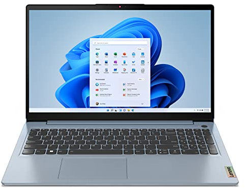 Lenovo IdeaPad 3 Portátil de 39,6 cm (15,6 pulgadas), FHD (1920 x 1080), Intel Core i5-1235U, 8GB RAM, 512 GB SSD, gráficos integrados, WiFi 6, Windows 11 - Misty Blue