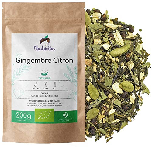 Tè verde allo zenzero e al limone Biologico 200g - prodotto in Francia