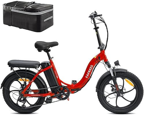 Fafrees Official Folding Electric Bike,130KM Range, 250W Motor, UK Legal E-Bike for Adults, 36V 16AH Removable Battery, 7-Speed, 20 inch City & Mountain Electric Bicycle,Lightweight & Portable