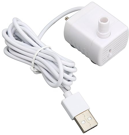 Pompe de Fontaine d'eau pour Animaux de Compagnie, Pompe à Eau de Fontaine de Chat Alimentée par USB 5V Silencieuse pour Le Remplacement