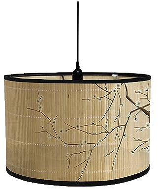 FANSU Lampenschirm fuir Tischlampe, Lotus Blume Lampenschirm Hängelampe Lampenabdeckung für Stehlampe Tischlampe Deckenleuchte Wohnzimmer Moderner Deko (30x30x20cm,Zweig)