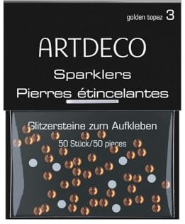 ARTDECO Glitzersteine zum Aufkleben - für ein individuelles, funkelndes Make-up - 50 Stück