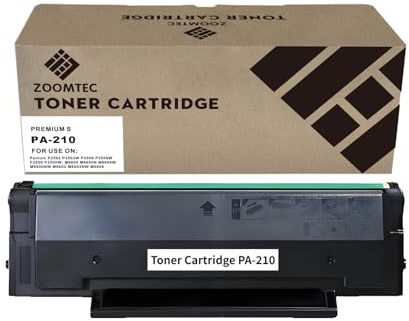 ZOOMTEC PA-210 Tonerkartusche Kompatibel mit Pantum PA-210 Schwarz Kompatibel mit Drucker Pantum P2500W P2502W P2508W M6500NW M6500N M6500W M6550NW M6552NW M6558NW M6600N M6600NW M6602NW (1x Schwarz)