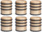 Lot de 6 stop-portes - Solide & Pratique - Effet Boix naturel