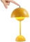 Amieron LED Flowerpot Tischlampe Kabellos mit Akku, Nachttischlampe Touch Dimmbar Flowerpot Lamp mit 3 Helligkeitsmodi, Dekorative Retro Schreibtischlampe für Schlafzimmer, Bars, Restaurants (Gelb)