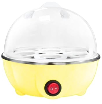 siduytin Quick And Healthy Egg Cooker - Various Cooking Options Large Capacity PP Electric Egg Cooker Electric Egg Boiler, Yellow 1 Layer