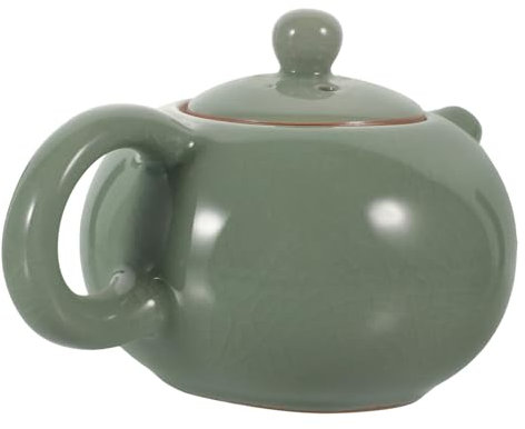 Alipis Tetera Cerámica Retro Diseño Clásico Práctica y Ligera Para Tés Kungfu Té Verde