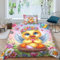 SAFGTXHTR Ente Bettwäsche-Set，Bettbezug，3D Druck,mit Kissenbezug,Für Kinder Erwachsene,Für Einzelbett Doppelbett Single（135x200cm）