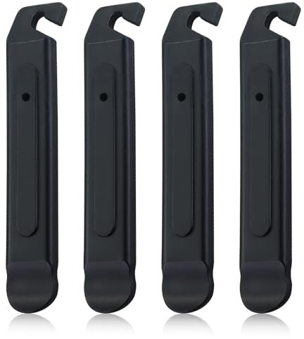 4 Stück Reifenheber Fahrrad, Fahrrad Reifenheber,Schwarzer Kunststoff Fahrrad Reifenheber Fahrradreifen Reparatur Werkzeug Tragbare Reifenwechsel Montagehebel für die Reparatur von Fahrradreifen