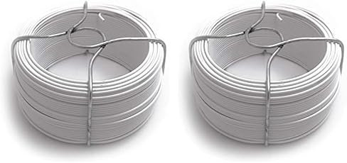 EDP 85321 Alambre Forrado, Blanco No. 6, 1.40 mm x 50 m, 240 g, color único (Paquete de 2)