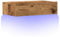 vidaXL TV-Schrank mit LED-Leuchten Altholz-Optik 60x35x15,5 cm, TV-Ständer, TV-Sideboard, HiFi Schrank, TV-Bank, Sideboard, Fernsehschrank